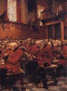 Sir Hubert von Herkomer,RA,RWS The Last Muster oil on canvas